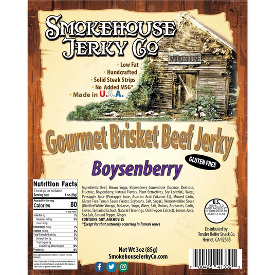 Tender Heifer Snack Co. Boysenberry Beef Jerky - 3oz