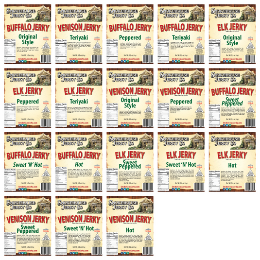 Tender Heifer Snack Co. VARIETY EXOTIC JERKY PACK