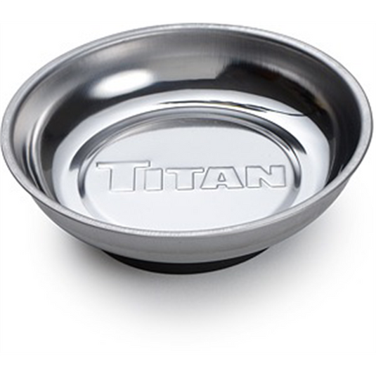 TITAN 4-1/4 in. Round Magnetic Parts Tray