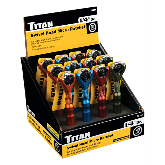 Titan 1/4 in. Drive  Micro Ratchet Counter Display