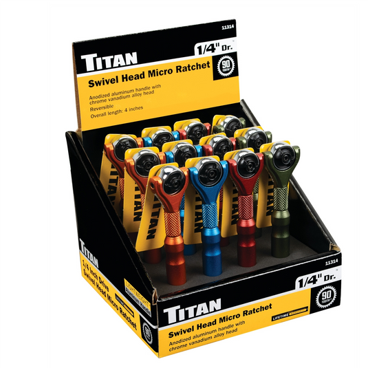 TITAN 1/4 inch  Drive  Micro Ratchet Counter Display