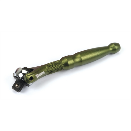 Titan 1/4 in. Drive Aluminum Swivel Head Micro Ratchet