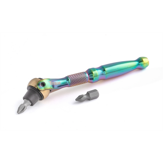Titan 1/4 in. Drive Titanium Swivel Head Micro Bit Driver