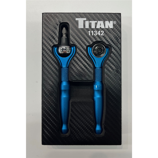 Titan 2 pc. Micro Ratchet and Bit Driver Kit