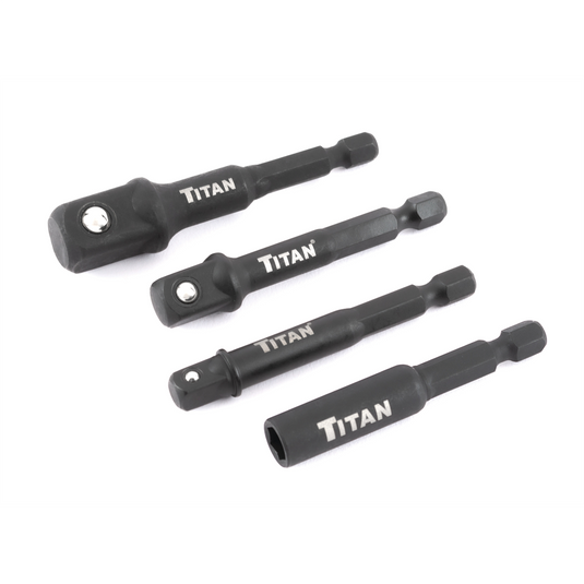 TITAN 4 pc. Impact Socket Adapter & Magnetic Bit Holder