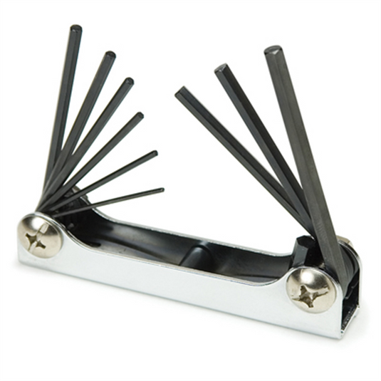 TITAN 9PC FOLDING SAE HEX KEY SET