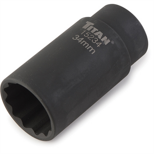 TITAN AXLE NUT SOCKET 1/2"" DRIVE 34 MM 1