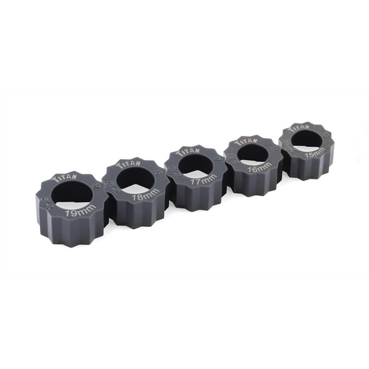TITAN 5 pc. Disposable Damaged Bolt Extractor Ring Set