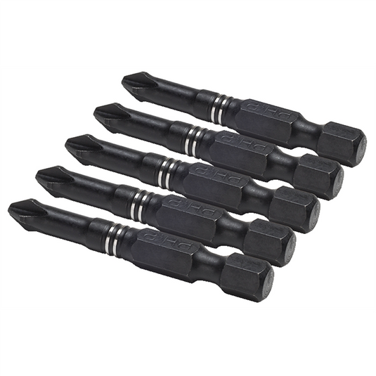 TITAN 5-PC. 2"" PHILLIPS PH2 IMPACT BIT