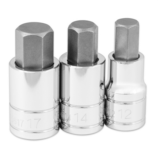 TITAN 3-PC 1/2"" DR METRIC JUMBO BIT