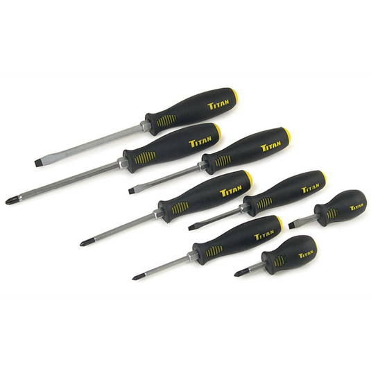 TITAN SCREWDRIVER SET 8PC