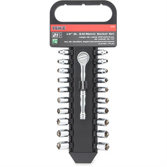 TITAN SOCKET SET 1/4"" DR 21PC SAE/MM