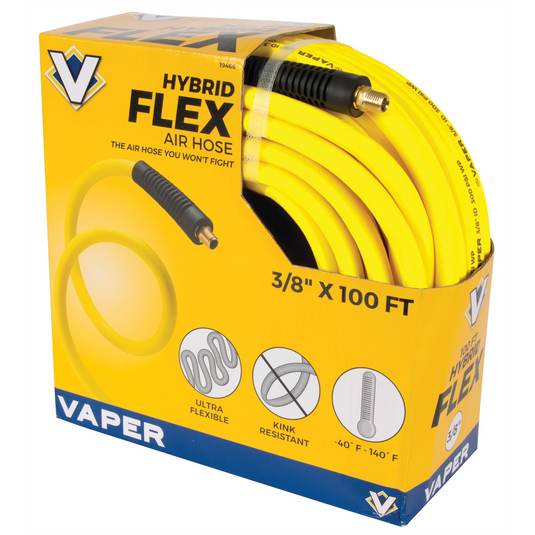 TITAN 3/8"" X 100' HYBRID AIR HOSE - 1/4
