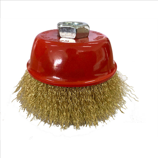 Titan 4 in. Crimped Wire Cup Brush