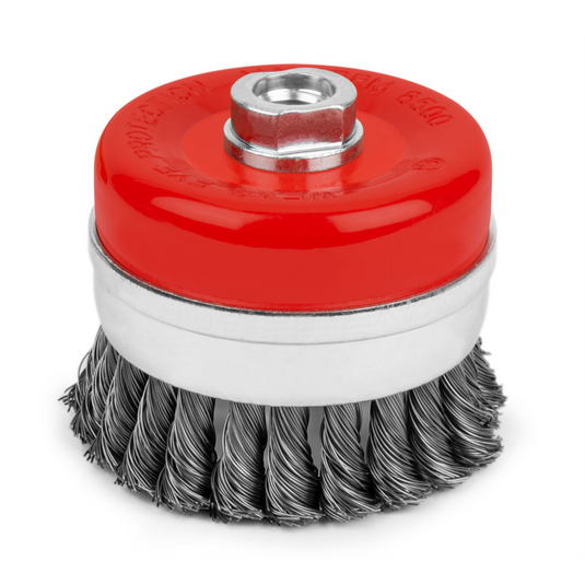 Titan 3-1/2 in. Knotted Wire Cup Brush