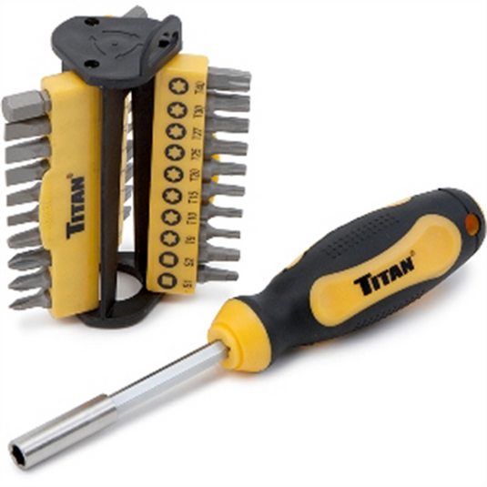TITAN 6EA 31PC Bit Driver Set