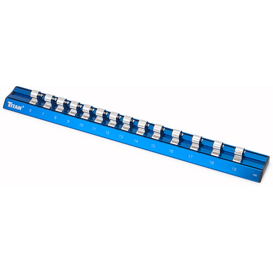 TITAN 3/8"" DR METRIC MAGNETIC ALUMINUM