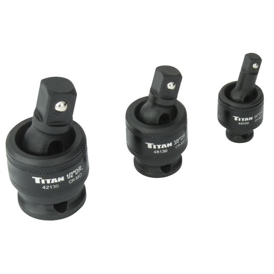 TITAN 3 Pc. Impact Socket Universal Joint S
