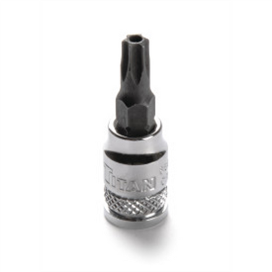 TITAN TAMPER PROOF TORX BIT SOCKET 1/4"" D