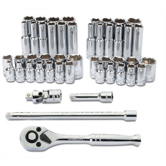 Titan 47 pc. 1/4 in. Drive Mechanic SAE/MM Socket Set