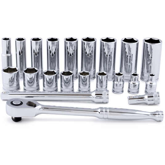 TITAN 21-PC 3/8"" DR FRACTIONAL SOCKE