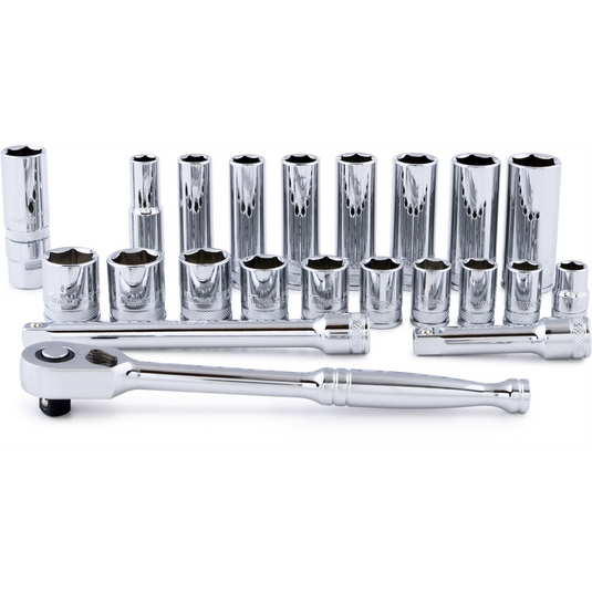 TITAN 22-PC METRIC 3/8"" DR SOCKET SE