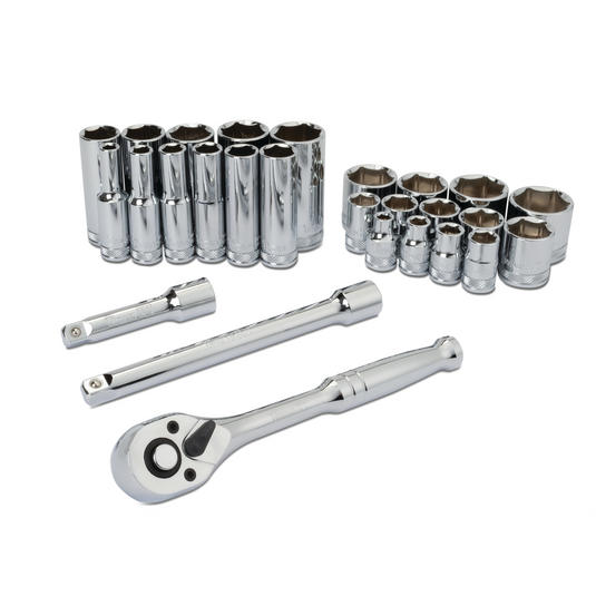 Titan 27 pc. 3/8 in. Drive Mechanics SAE Socket Set