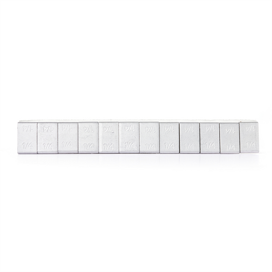 Tire Mechanic's Resource .25 oz Segment Standard Profile White Tape Wheel Weight