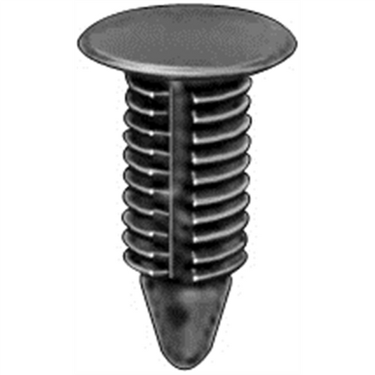 Tire Mechanic's Resource Black Univ Nylon Weather-Strip Retainer (Bag 100)