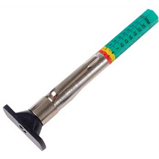 Tire Mechanic's Resource Tire Tread Depth Gauge Tri Color Tool (2-pk)
