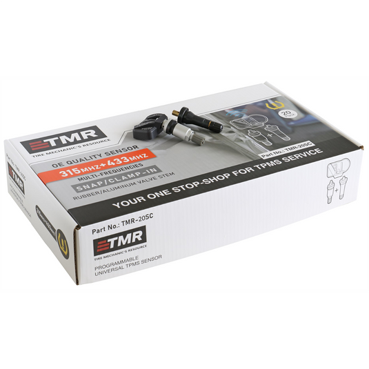 Tire Mechanic's Resource Dual Frequency Dual Valve Programmable TPMS Sensor 20 Pack