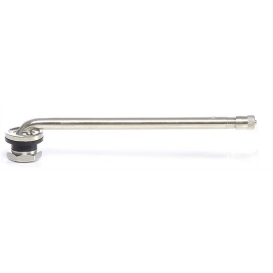 Tire Mechanic's Resource 90 Deg Nickel Plated Tire Valves for Aluminum Rims - 10PK