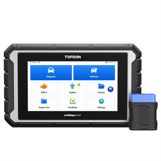 Topdon ArtiDiag900BT - 7"" Bluetooth Scan Tool w/Serv Functions & Bi-Directional