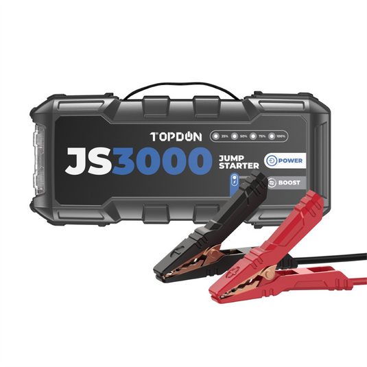 Topdon JumpSurge3000 - 3000A 12V  Battery Jumpstarter; Power Bank; and Flashlight