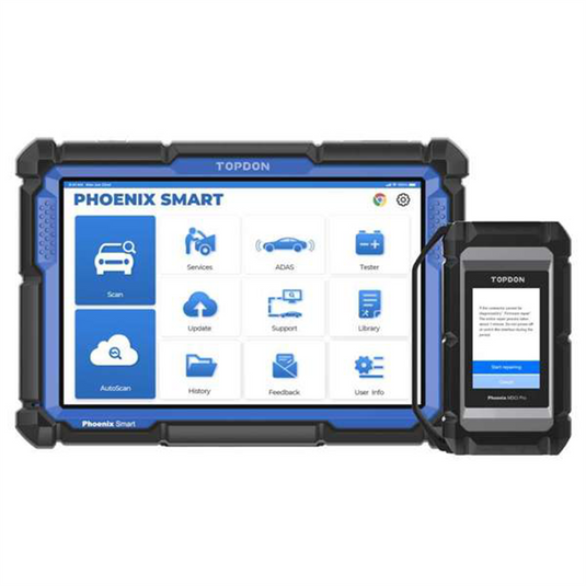 Topdon Phoenix Smart - 10.1"" OE-Level Scan Tool; Cloud-Based Programming; Adv Protocols
