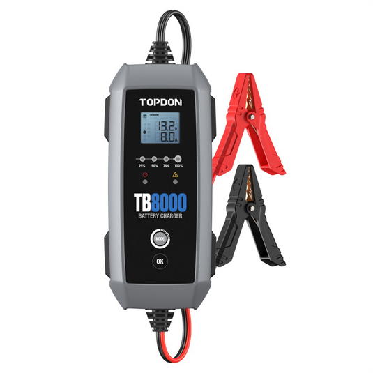 TB8000 - 8A Smart Battery Charger LI; WET; GEL; MF; CAL; EFB; AGM