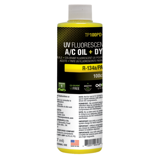 Tracer Products 8 oz (237 ml) bottle PAG 100 A/C oil with fluoresc