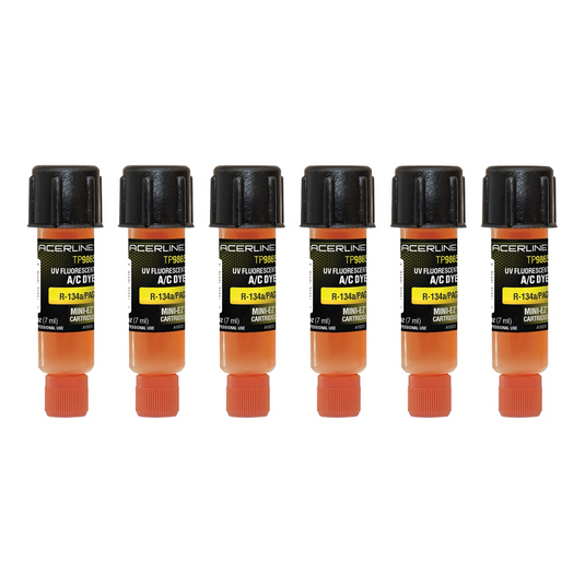 Tracer Products 0.25 oz (7 ml) R-134a/PAG Mini-EZ A/C dye car 6 PK