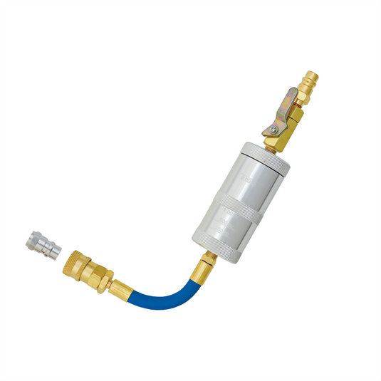 Tracer Products Universal; 2 oz (60 ml); Refillable A/C and Oil Fluid Injector w/ R-1234yf Hose; Coupler and Purge Fitting