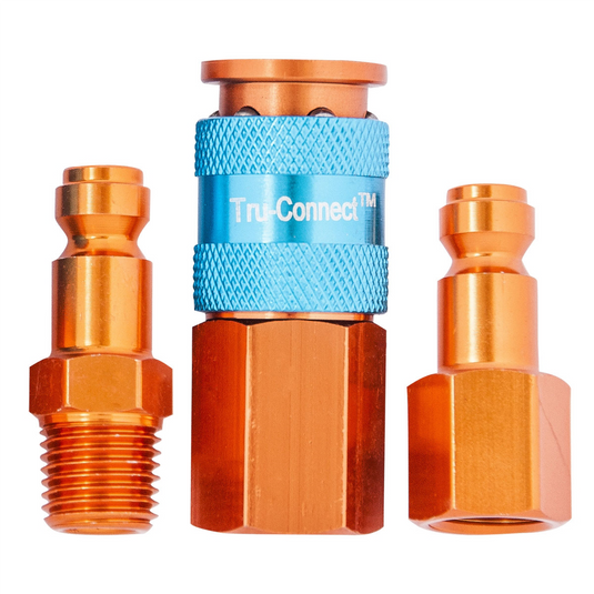Plews Edelmann 1/4"" Orange Coupler Kit