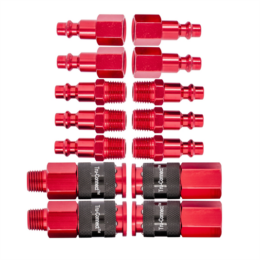 Plews Edelmann 1/4"" Red Coupler Kit