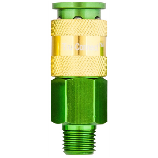 Plews Edelmann 1/4"" Green Coupler