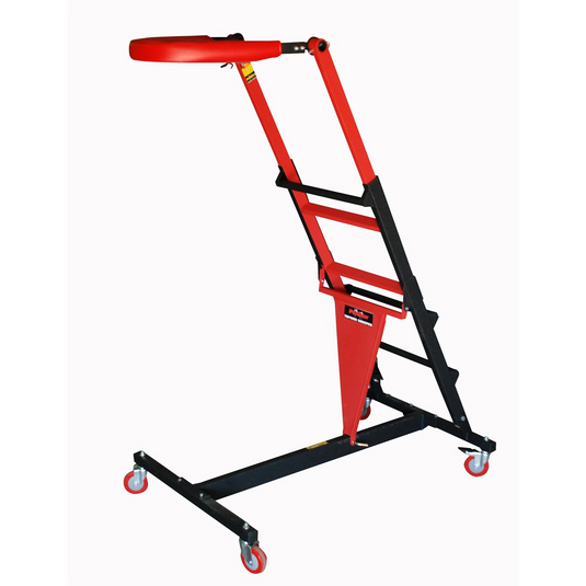 Traxion 3-700 ProGear Foldable Topside Automotive Engine Creeper Large; Red and Black