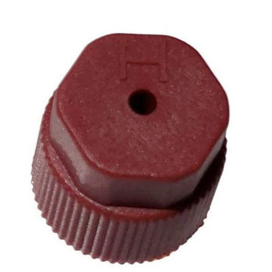 Tire Seal of Florida R134a Red High Side M8 x 1 Cap Hex With Hole