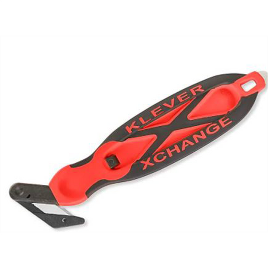 Uline Deluxe Klever X-Change Cutter - Single-Sided; Red