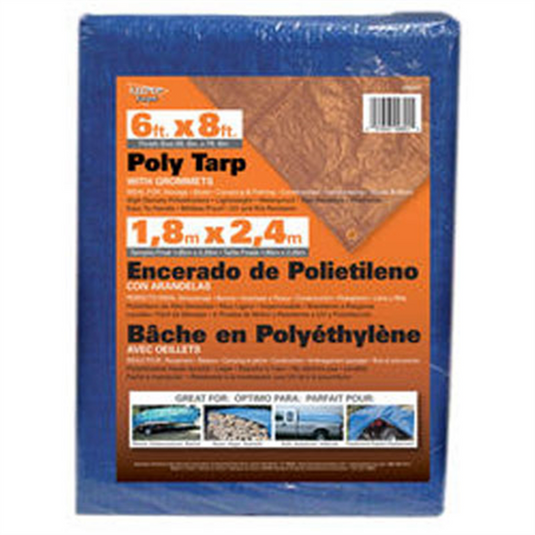 United Marketing Inc. Tarp 6' x 8' Poly Shrink Wrap
