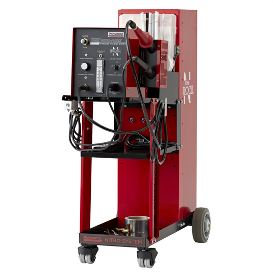 Polyvance Nitro Fuzer Plastic Welder; w/ cart; single gas; w/ generator; analog