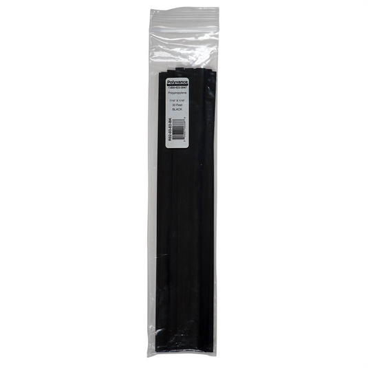 Polyvance Polypropylene Strip; 7/16&rdquo; x 1/16&rdquo;; 30 ft.; Black