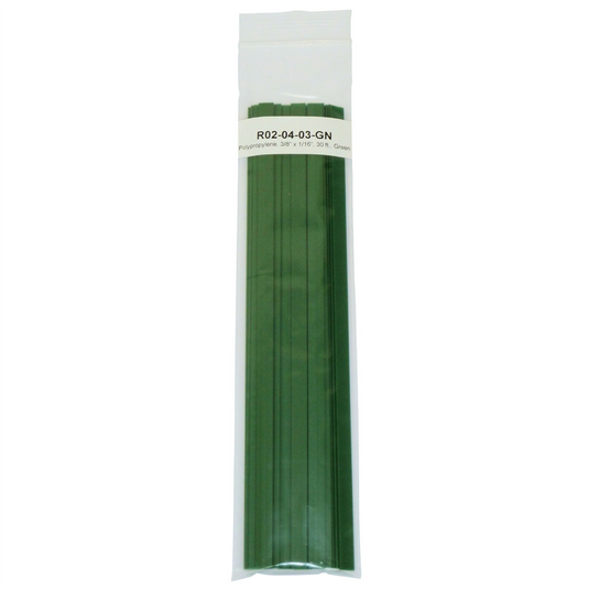 Polyvance Polypropylene Strip; 3/8&rdquo; x 1/16&rdquo;; 30 ft.; Green
