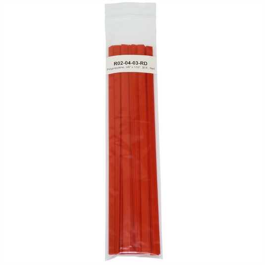 Polyvance Polypropylene Strip; 3/8&rdquo; x 1/16&rdquo;; 30 ft.; Red